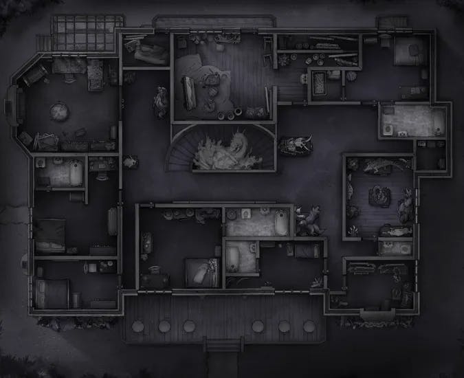 Grand Hunter's House map, Upper Floor Shadow Realm variant thumbnail