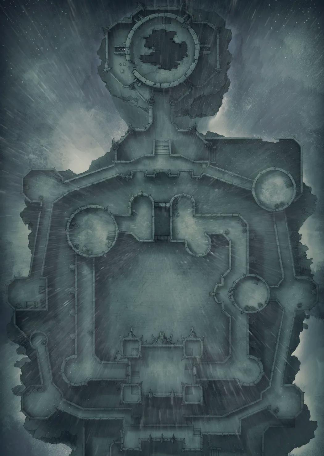 Shadowfell Fortress Interior map, Rain variant thumbnail