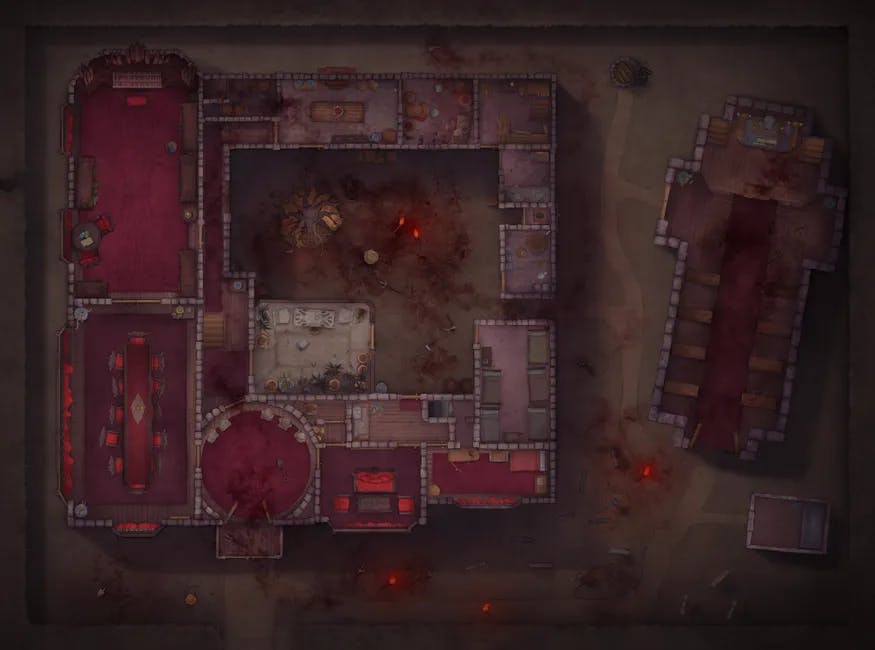 Vampire Mansion map, Village Battle Day variant thumbnail