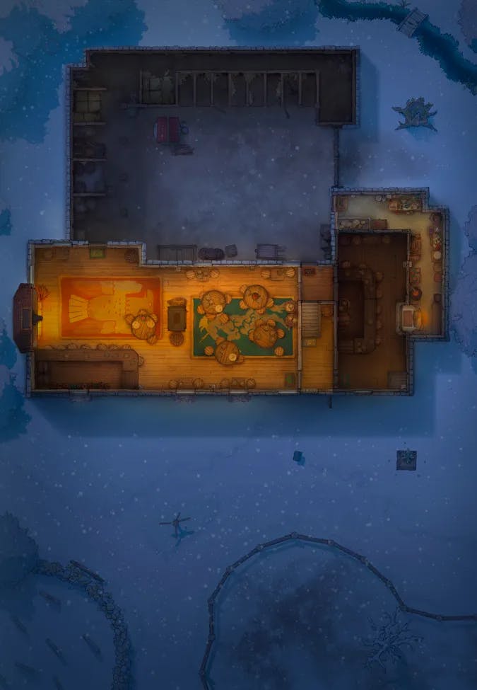 Ages of the Vale: Coaching House map, Indoors Winter Night variant thumbnail