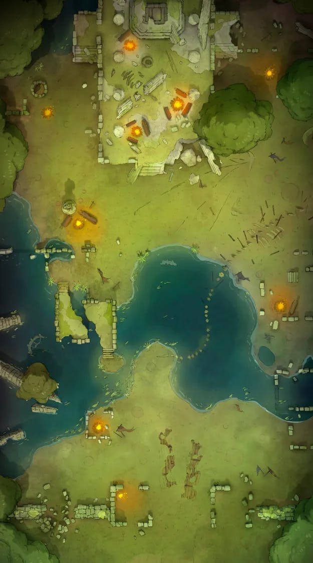 Ancient Battlefield map, Camp Day variant thumbnail
