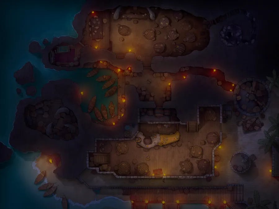 Pirate Port Tavern map, Tavern Level Night variant thumbnail