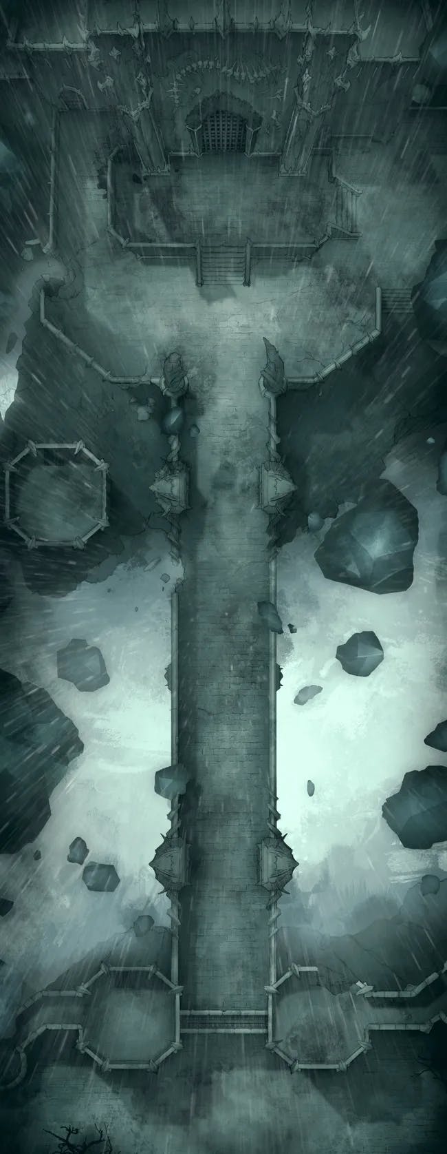 Shadowfell Fortress Bridge map, Rain variant thumbnail