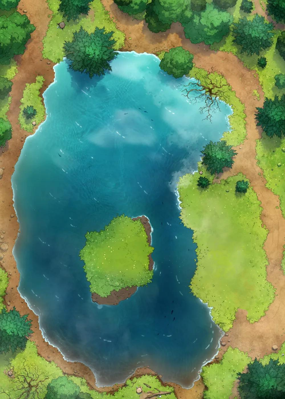 Rusty Robot Lake map, Natural variant thumbnail