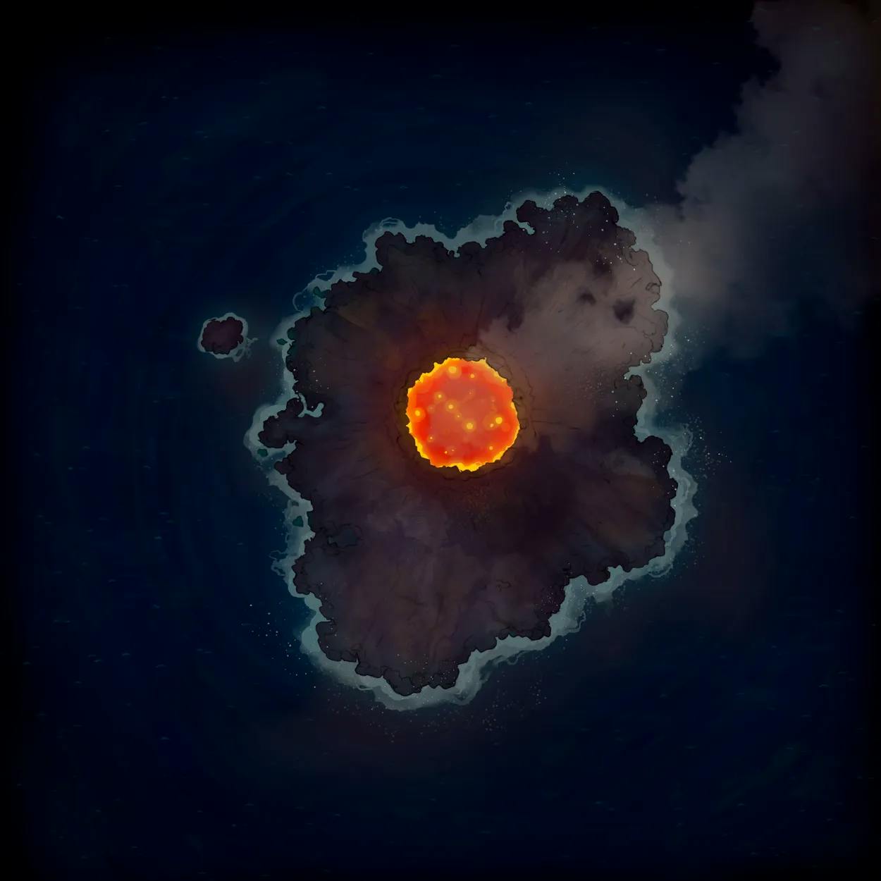 Open Ocean map, Volcanic Island Night variant thumbnail