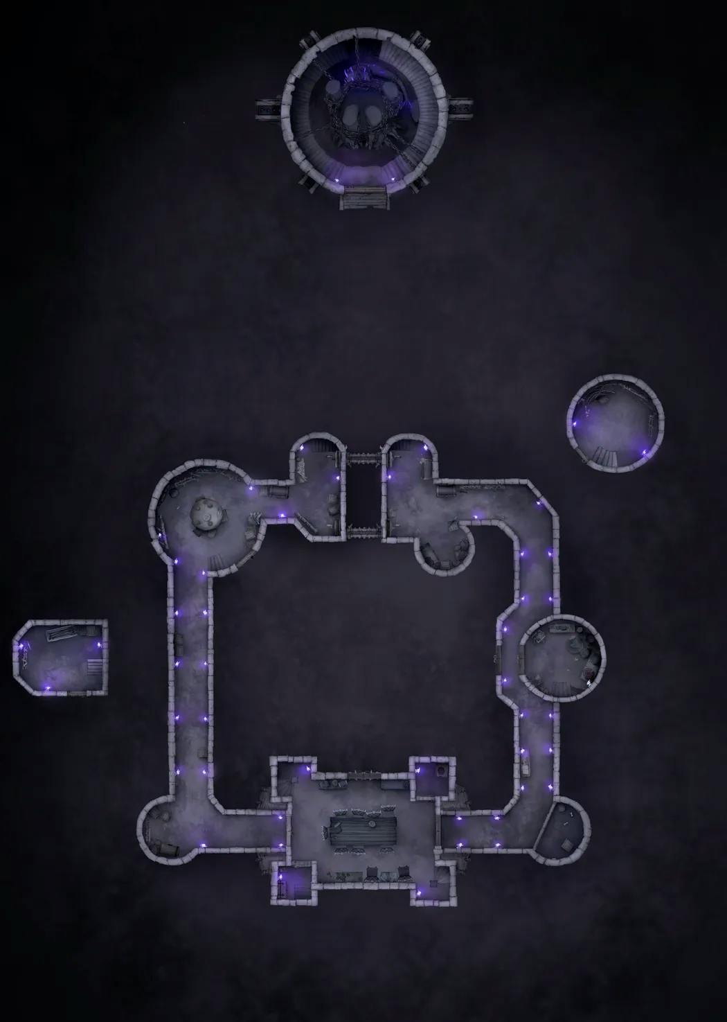 Shadowfell Fortress Interior map, Floor G variant thumbnail