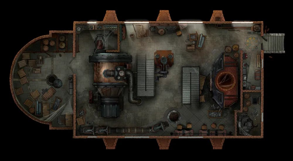 Steam Factory map, Abandoned Floor 1 variant