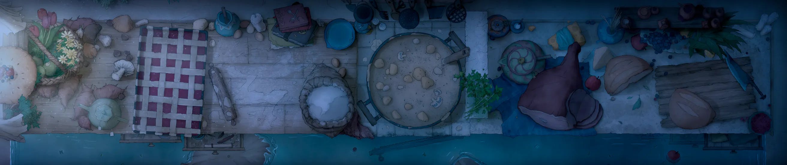 Giant Kitchen map, Flood Night variant thumbnail