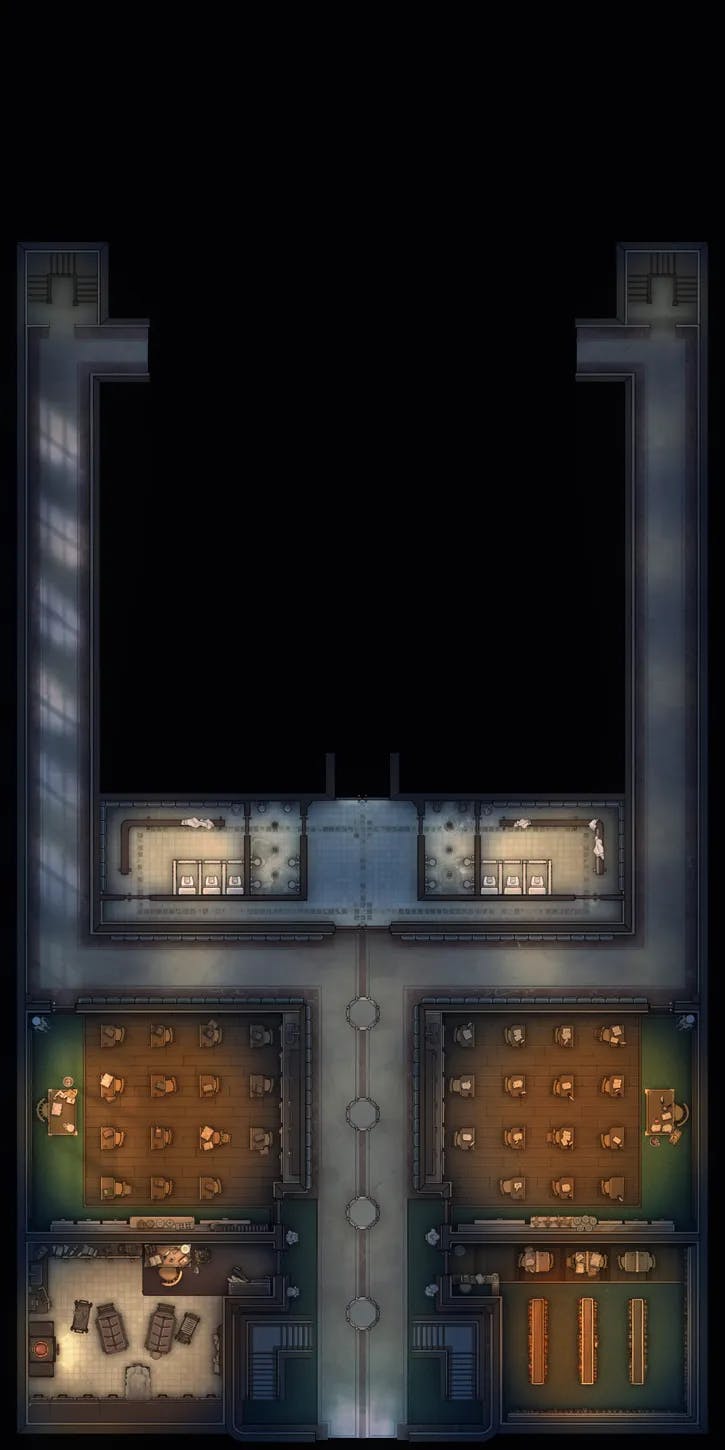 Experimental Surgery Theatre map, Floor 1 No Elevator Night Class variant thumbnail