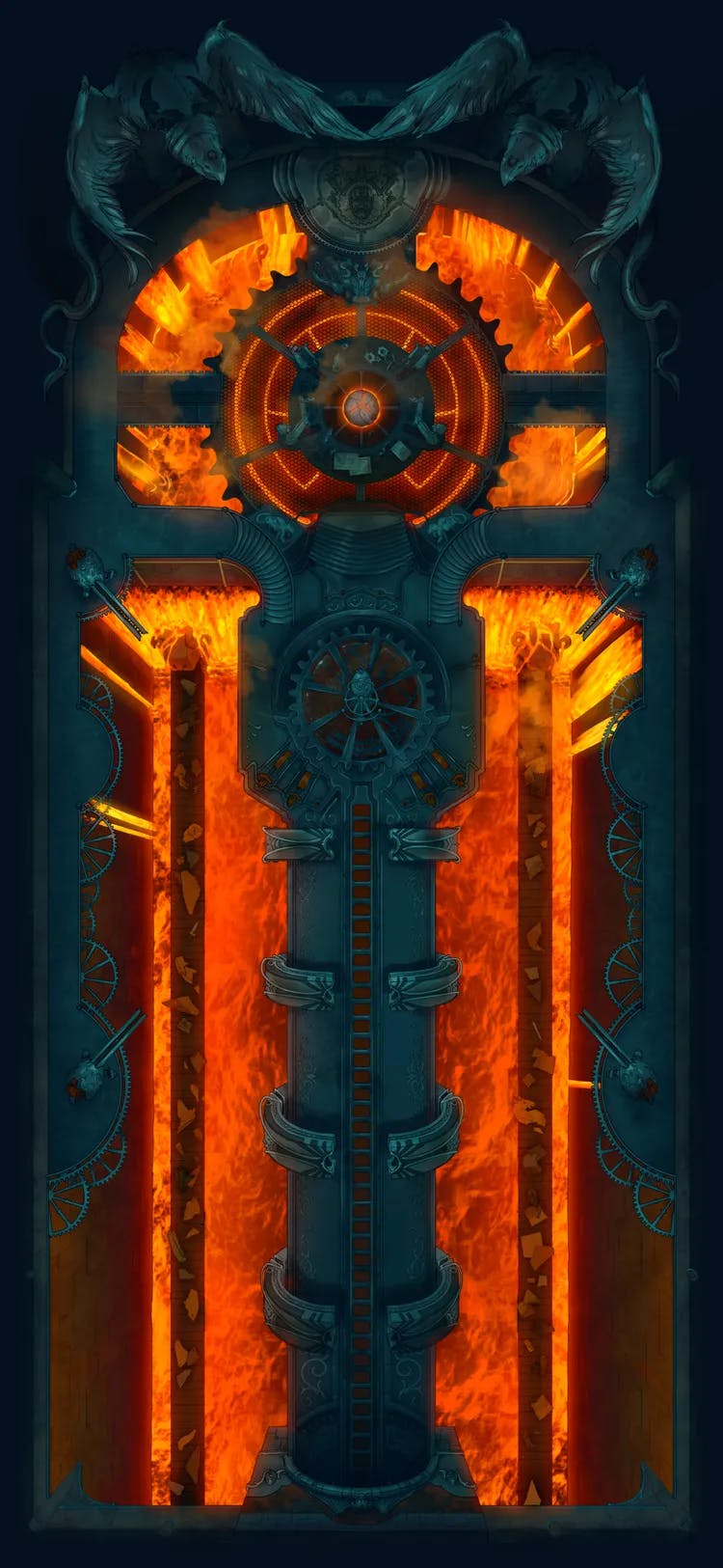Clockwork Dragon Lair Interior map, Iron variant thumbnail