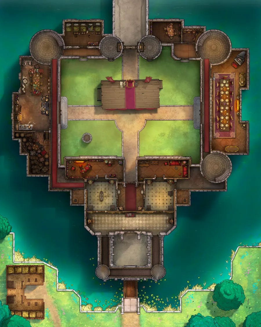 Palace Outer Court map, First Floor Kings Address variant thumbnail