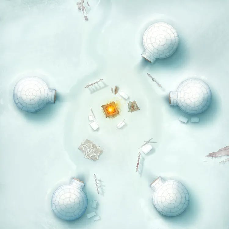Remote Ice Village map, Igloo Village Fire Day variant thumbnail