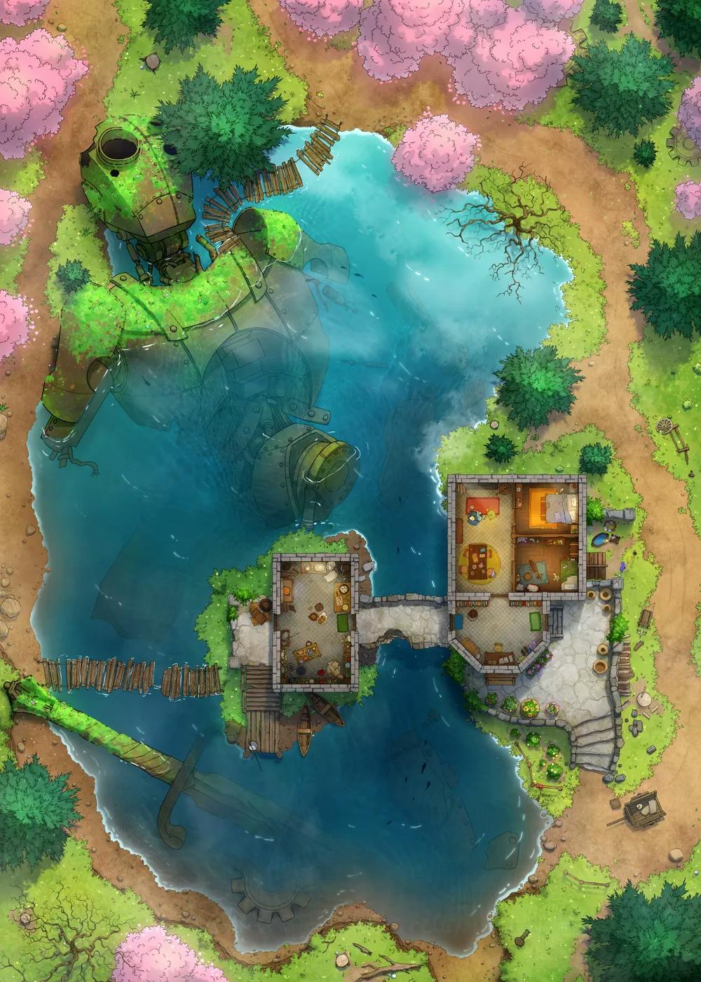 Rusty Robot Lake map, Spring variant thumbnail