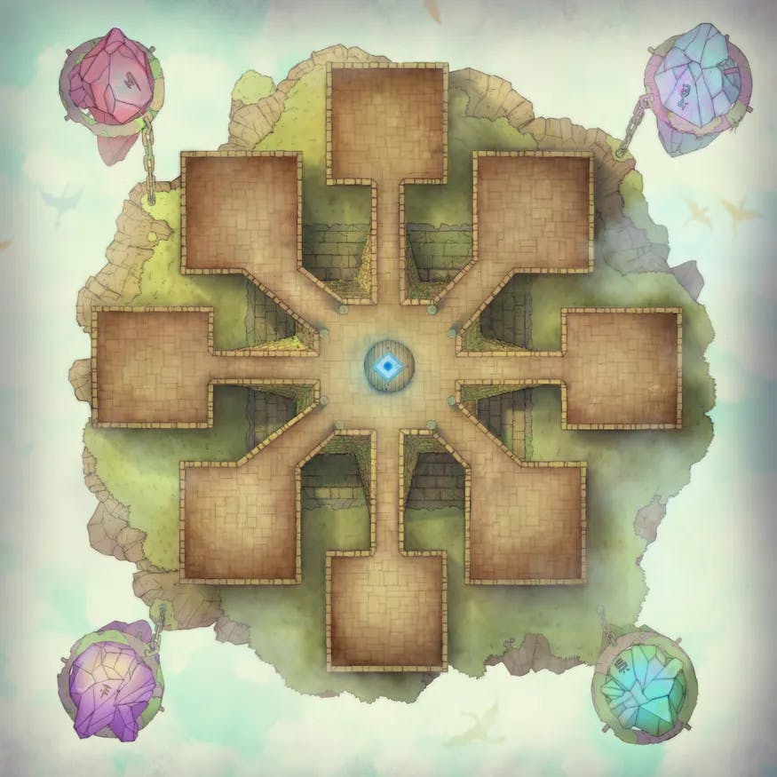 Ancient Wizard Lair map, Plain Day variant thumbnail
