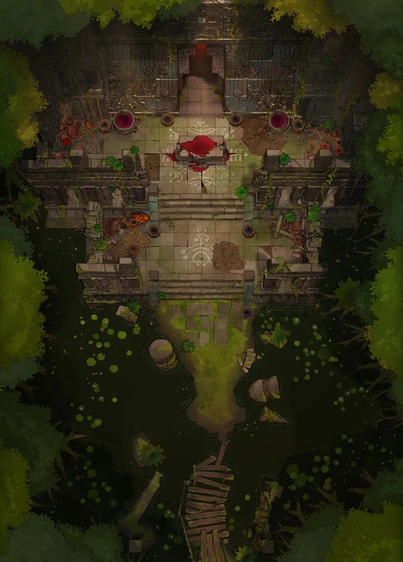 Jungle Temple Entrance map, Open Blood variant thumbnail