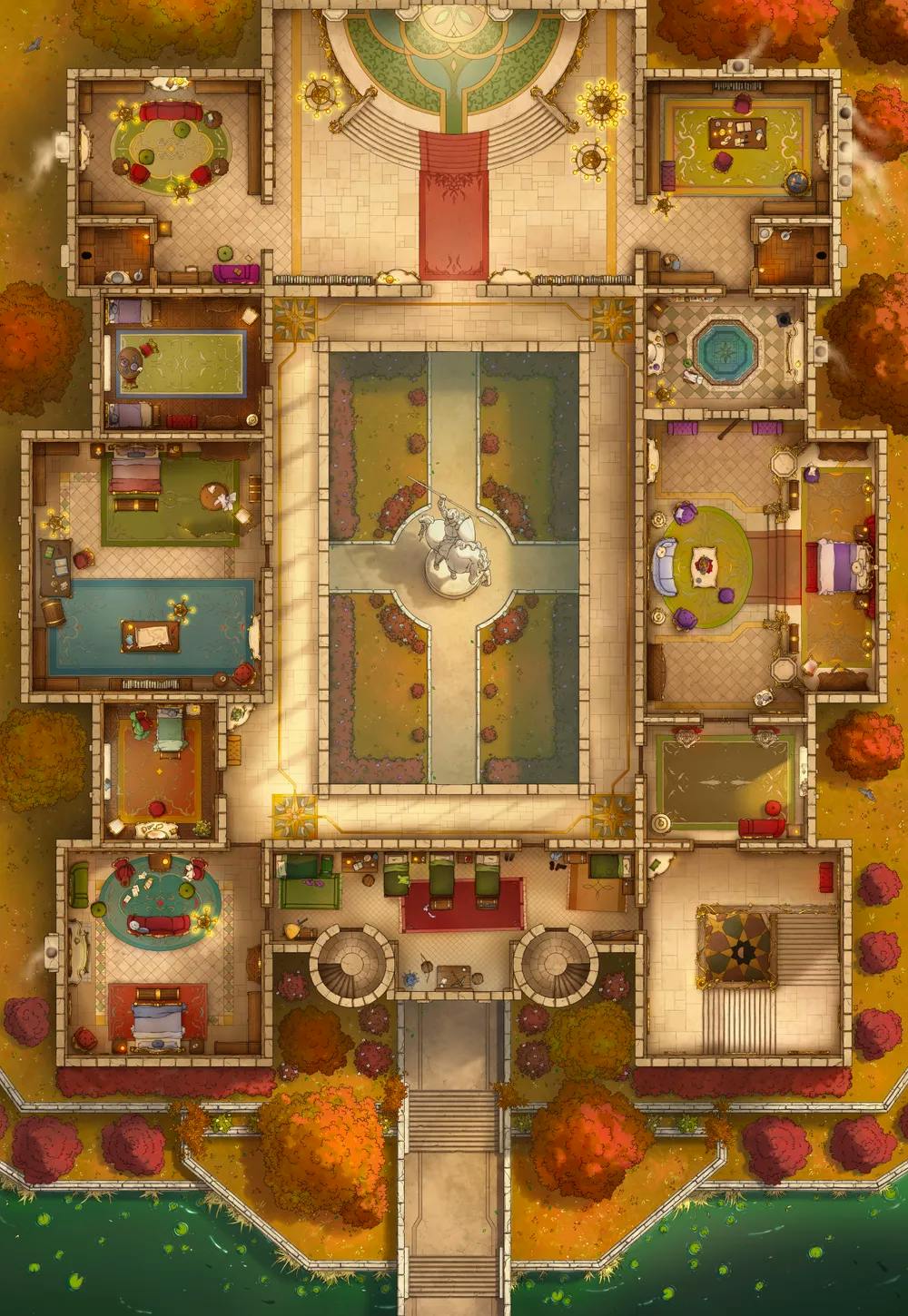 Palace Inner Court map, Second Floor Autumn variant thumbnail