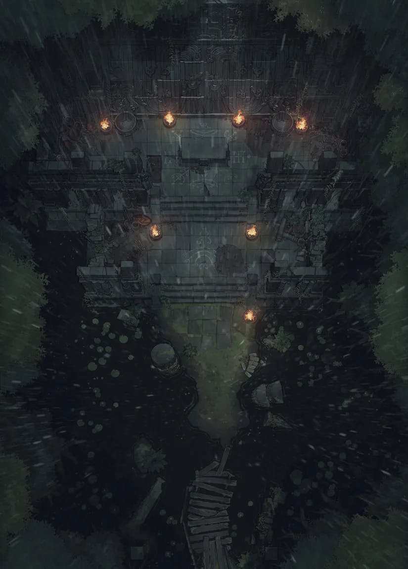 Jungle Temple Entrance map, Open Rain variant thumbnail
