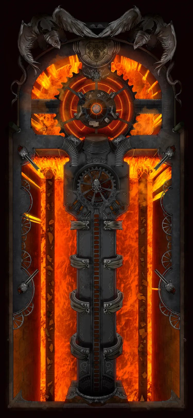 Clockwork Dragon Lair Interior map, Silver variant thumbnail