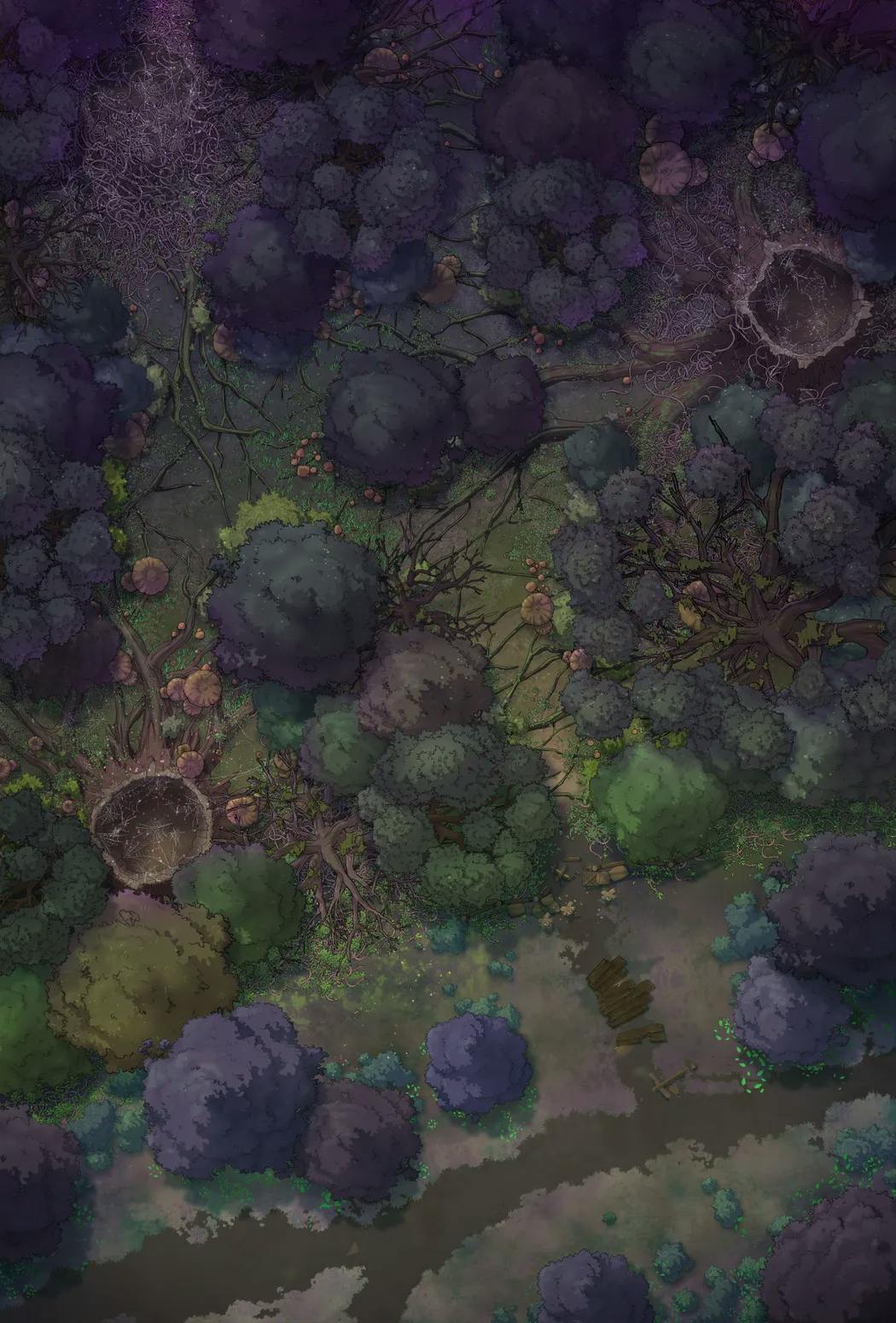 Dark Woods Edge map, Full Forest variant thumbnail