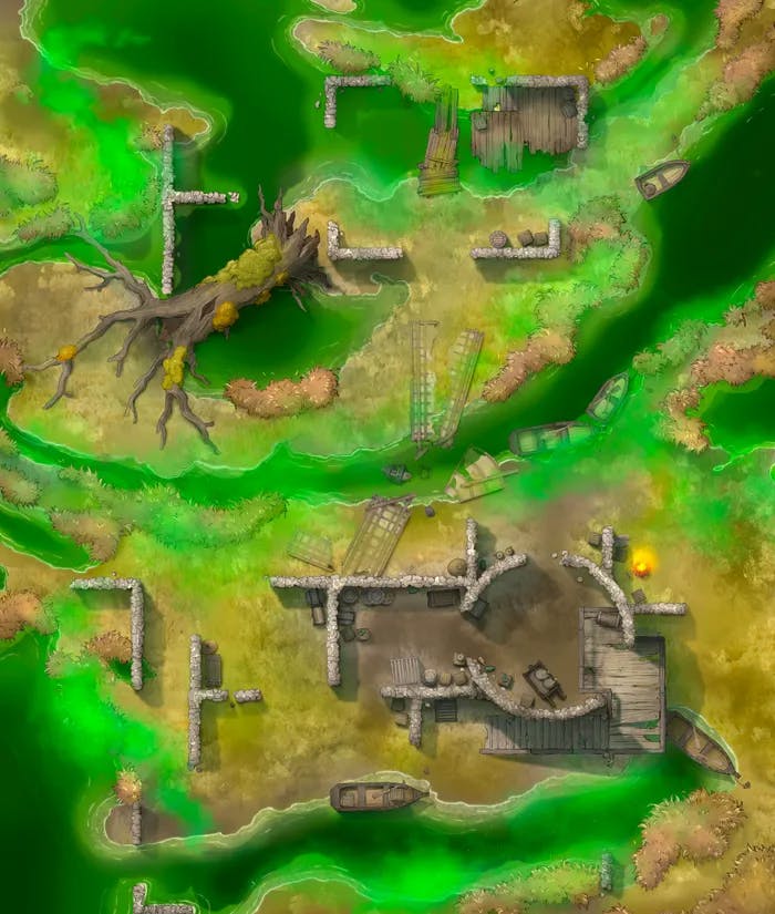 Smuggler's Fen map, Toxic Swamp variant thumbnail