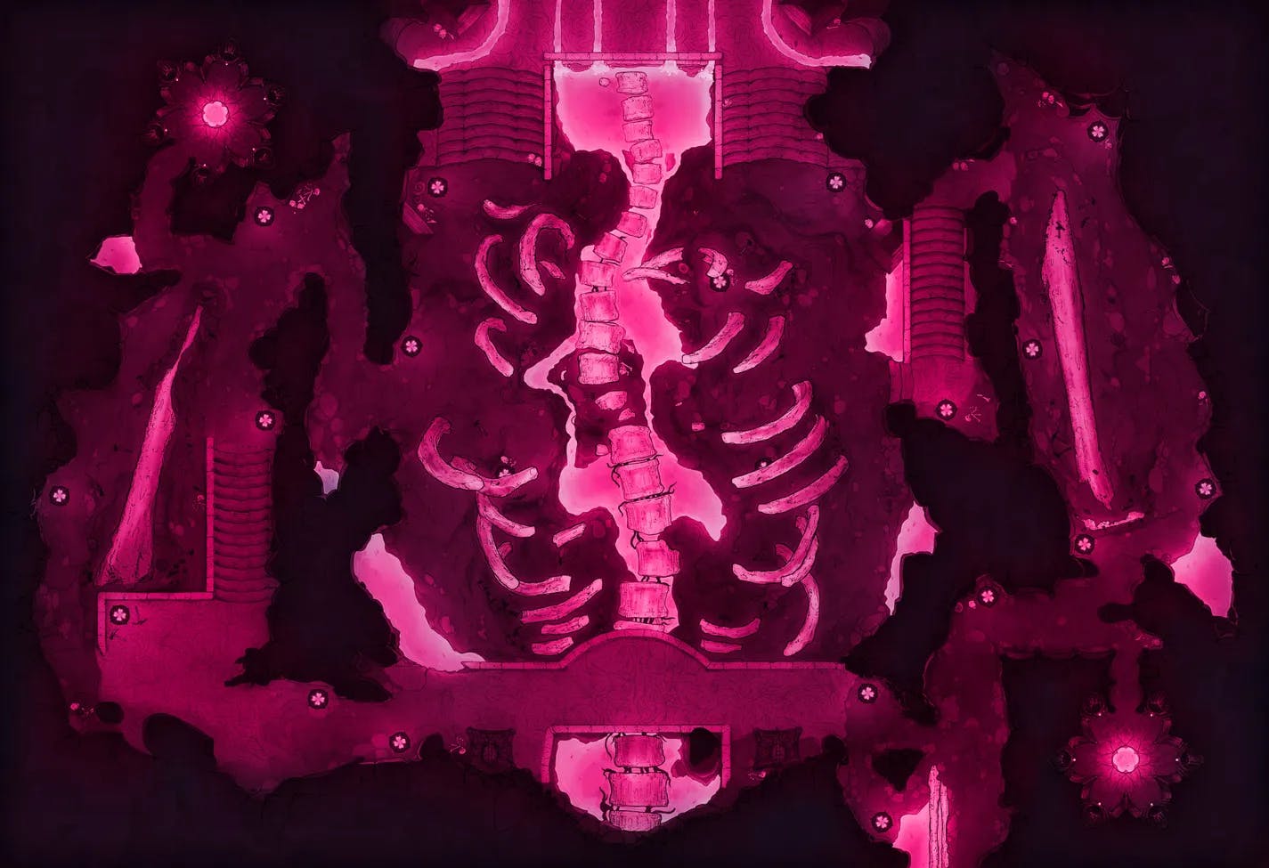 Elder Brain Spine Mine map, Pink variant thumbnail