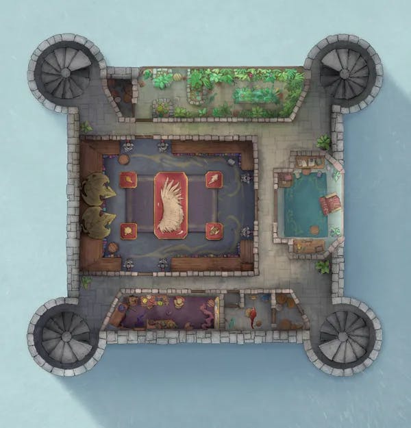 Grounded Castle map, Gallery Day Snow variant thumbnail