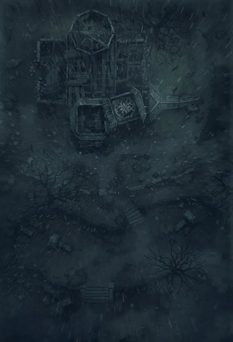 Forgotten Chapel Graveyard map, Rain variant thumbnail