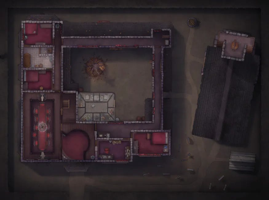 Vampire Mansion map, Original Top Floor Day variant thumbnail