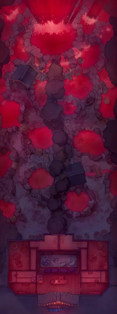 Steamy Japanese Bathhouse map, Bloodbath Night variant thumbnail