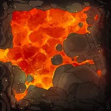Modular Caves map, Lava Mines Cave-in variant thumbnail