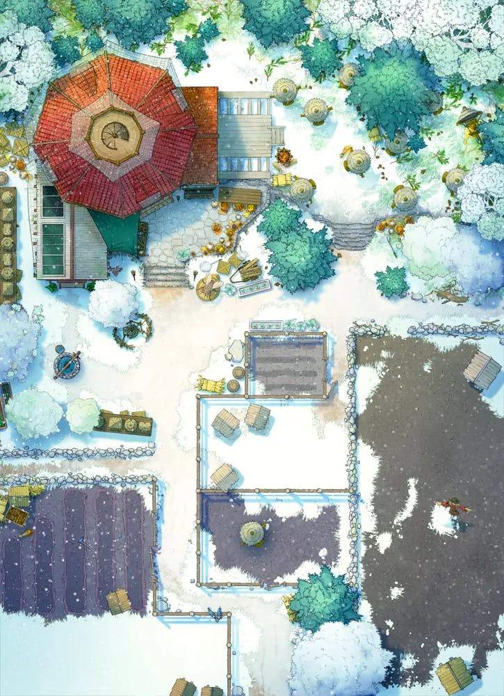 Tranquil Apiary map, Winter Day variant thumbnail