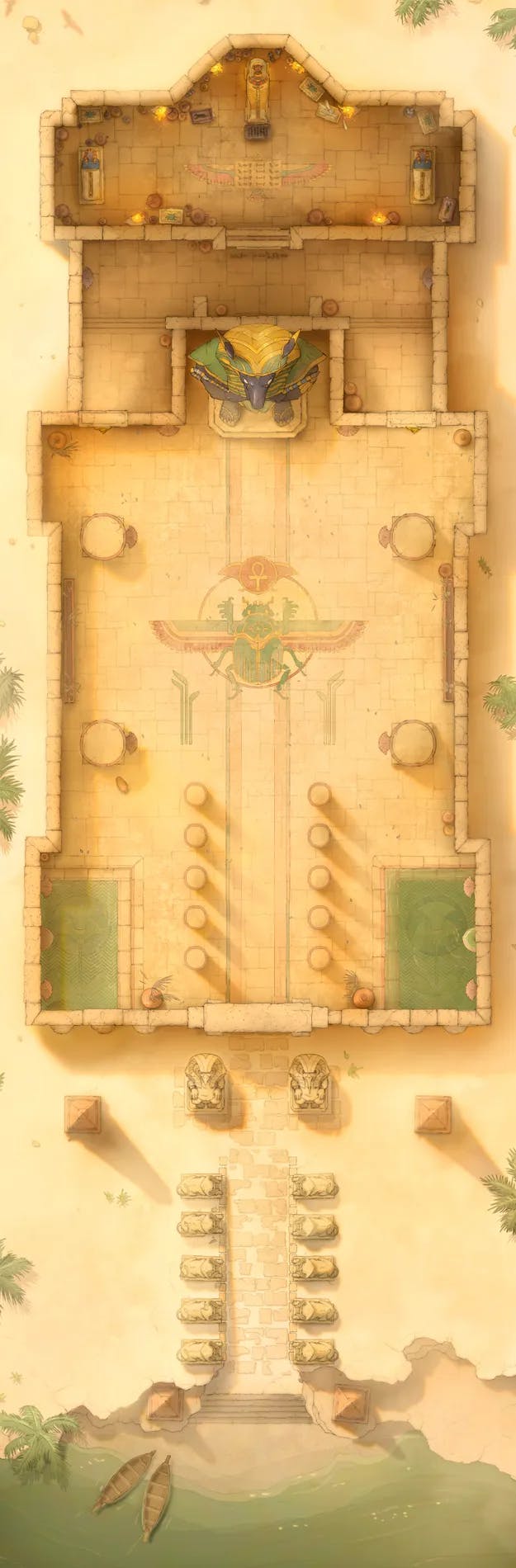 Pharaoh's Tomb map, Original Day variant