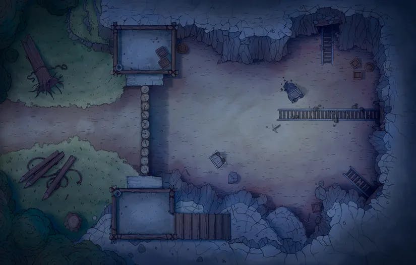 Abandoned Mine Entrance map, Night variant thumbnail