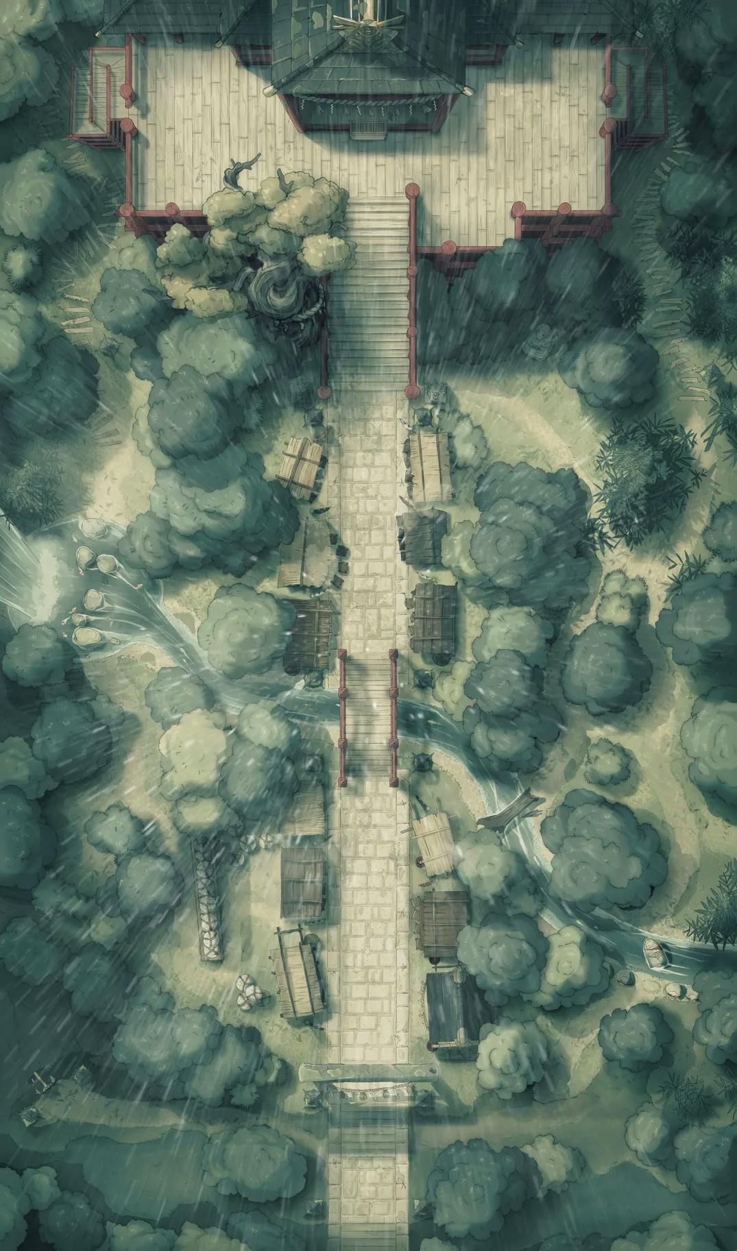 Forest Shrine Festival map, Rain variant thumbnail
