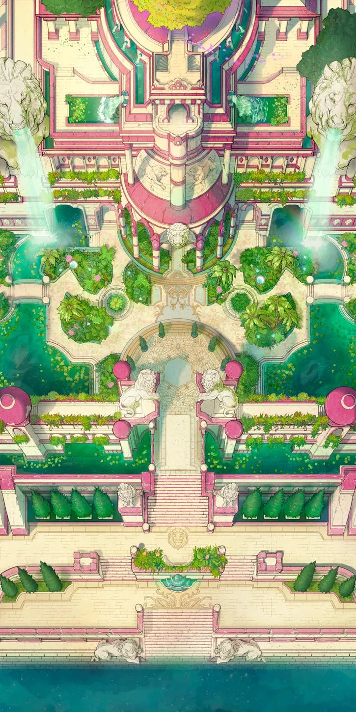 Hanging Gardens map, Rose Palace variant thumbnail