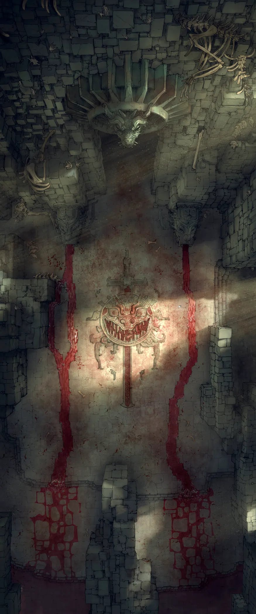 Dracolich Lair map, Massacre Temple variant thumbnail