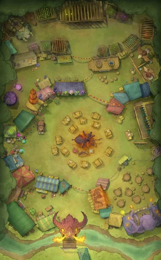 Monster Festival map, Original Day variant