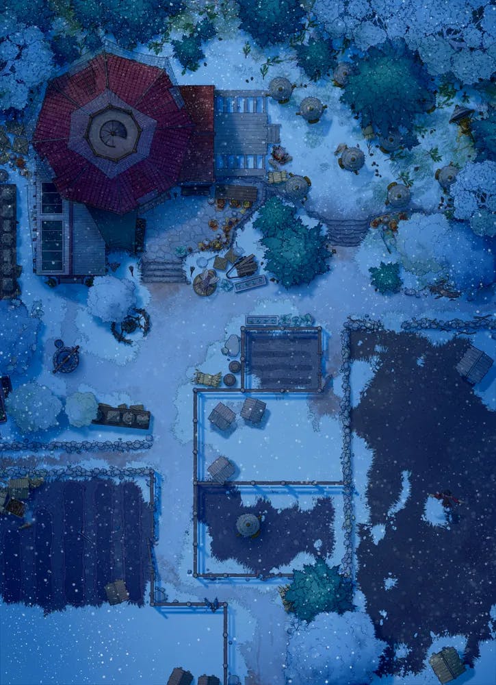 Tranquil Apiary map, Winter Night variant thumbnail