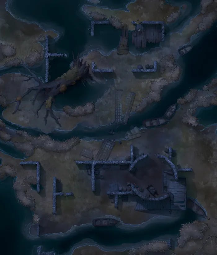 Smuggler's Fen map, Original Night Dark variant thumbnail