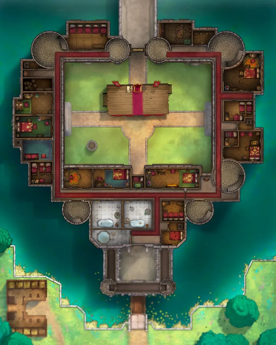Palace Outer Court map, Second Floor Kings Address variant thumbnail