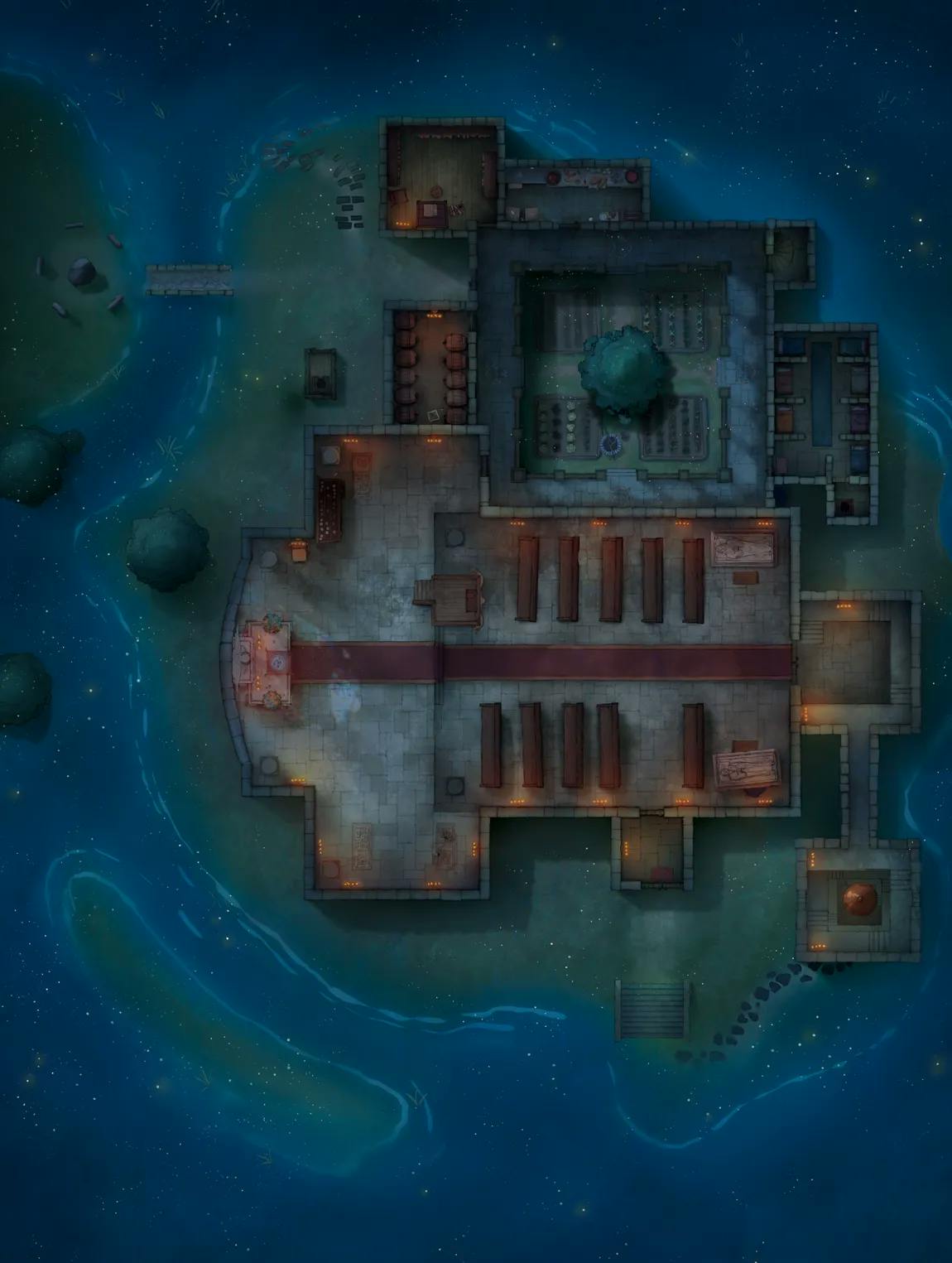 Pseudodragon Lair map, Lake Night variant thumbnail