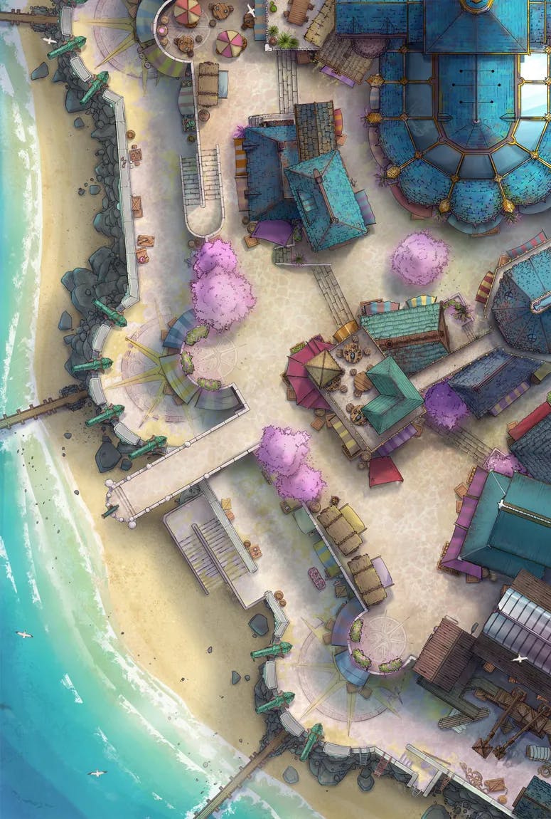 Beach Town map, Spring variant thumbnail