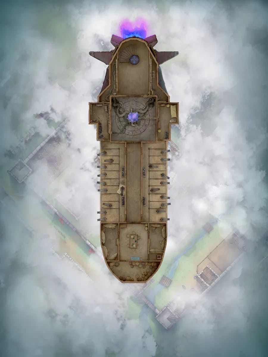 Airships! map, Guild Hall Hull Day variant thumbnail