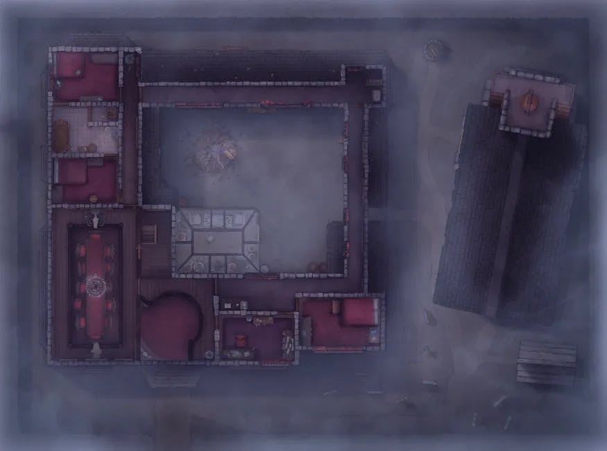 Vampire Mansion map, Fog Top Floor Day variant thumbnail