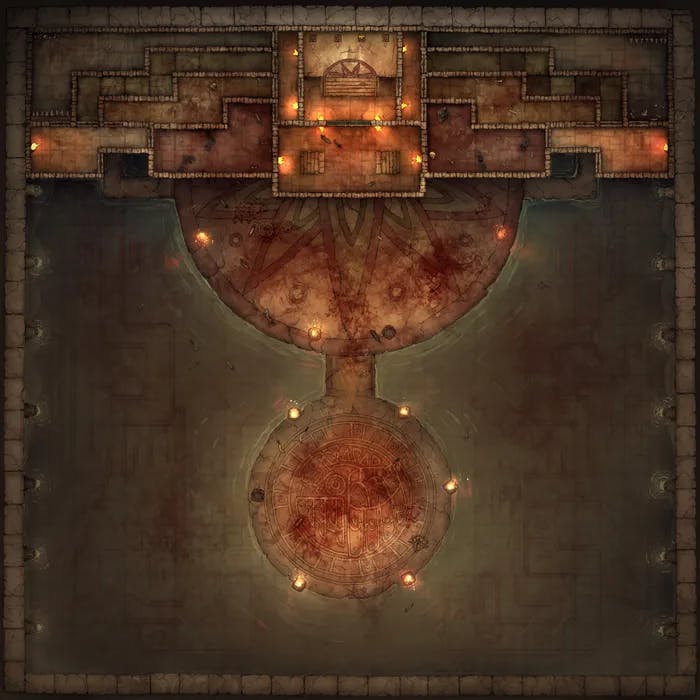 Temple of the Couatl Boss Room map, Massacre variant thumbnail