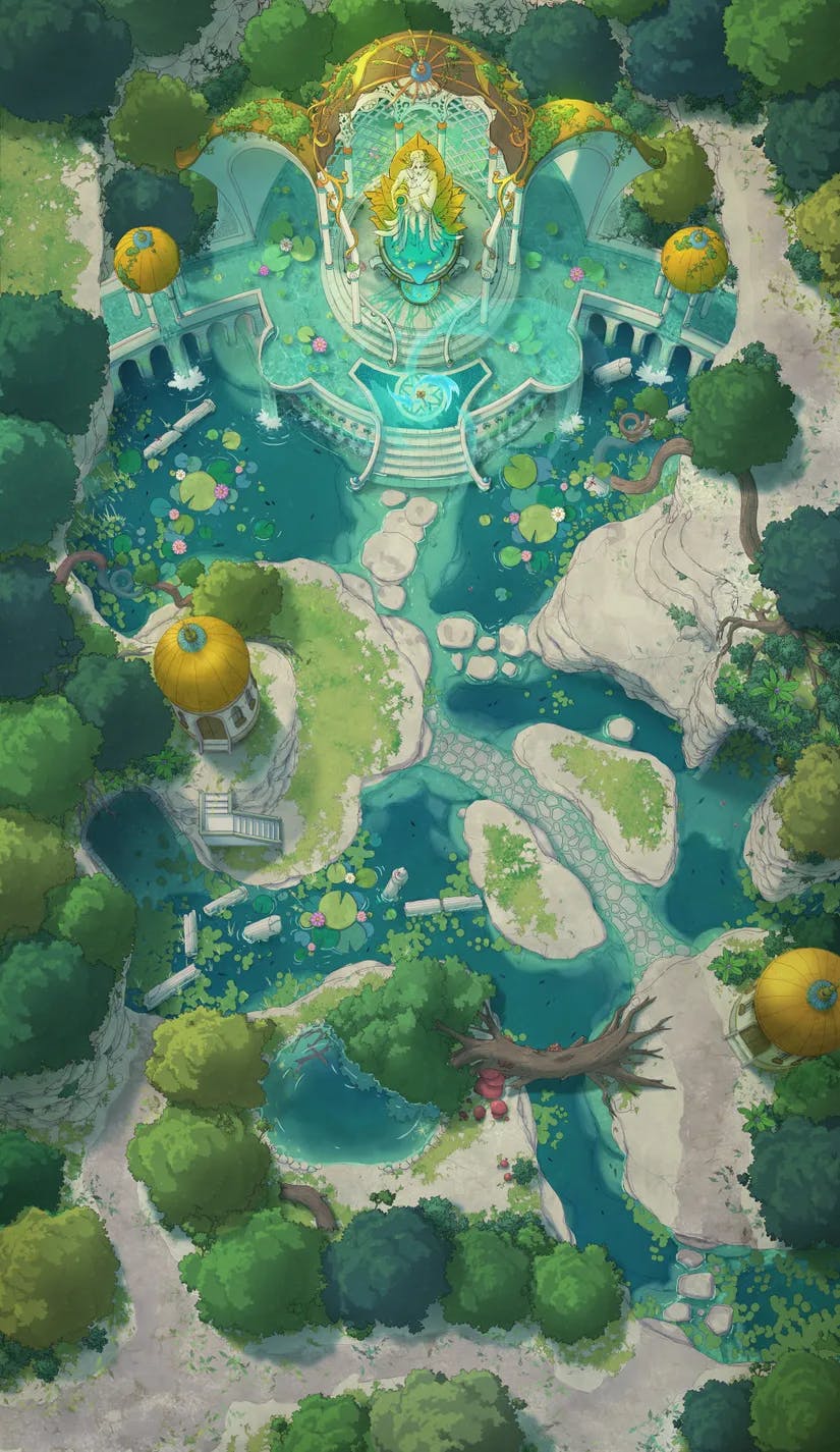 Nymph Fountain map, Sacred Sword variant thumbnail