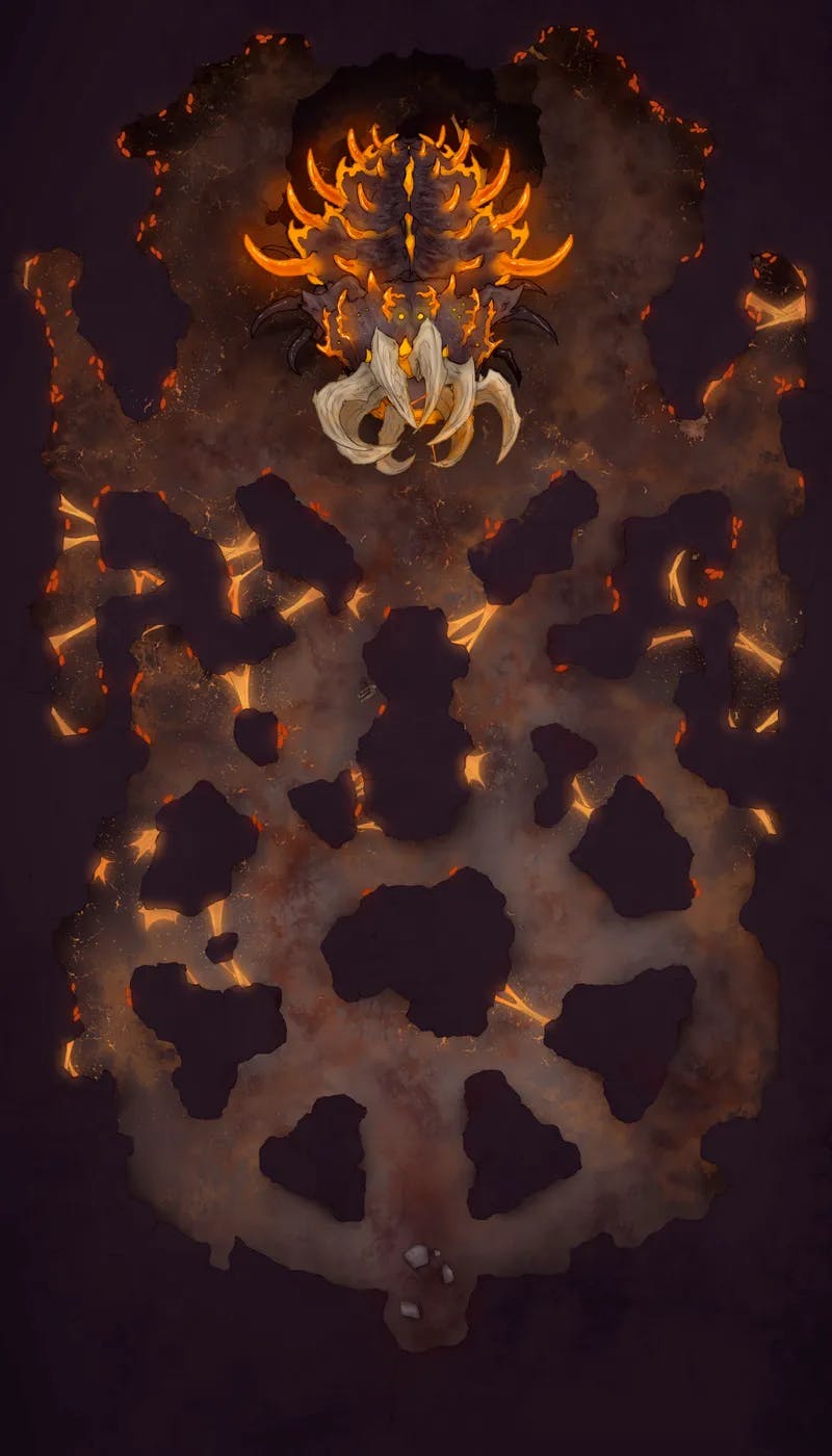 Necropolis Dungeon map, Level 4 Devourer variant thumbnail