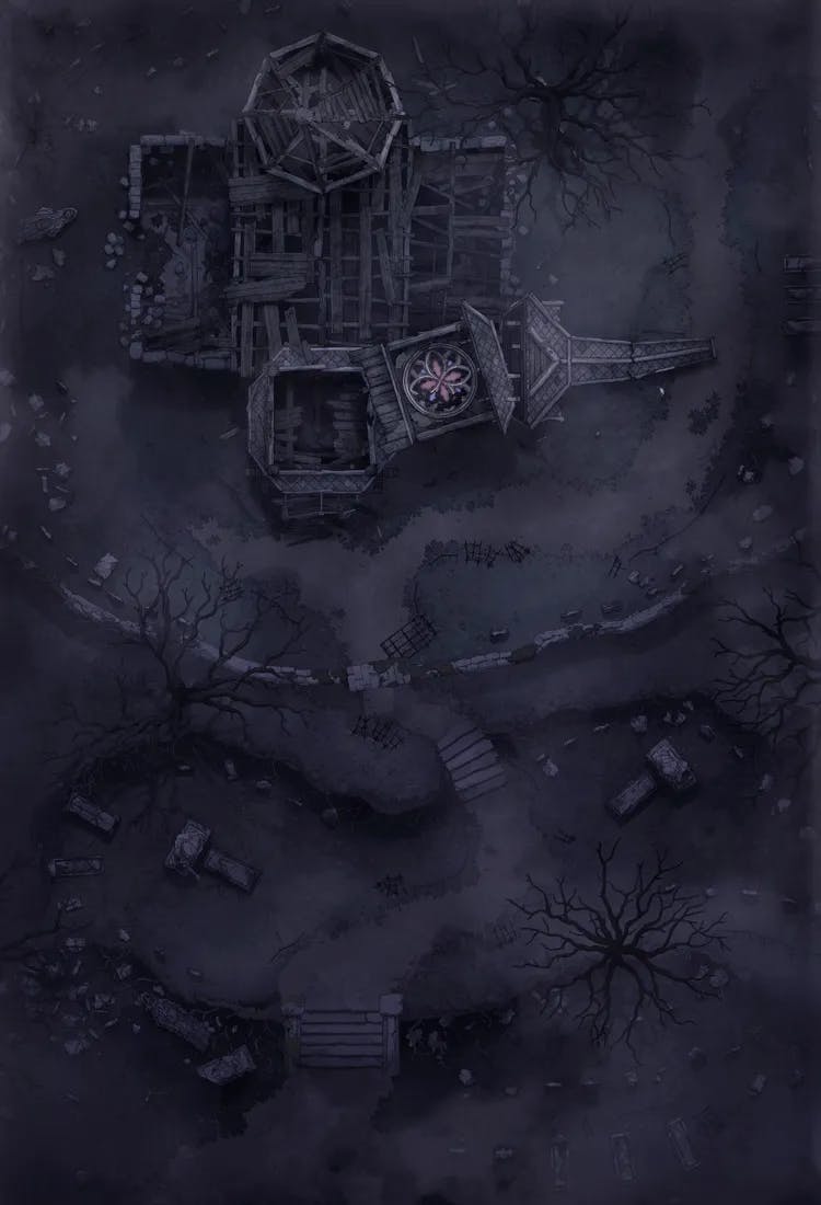 Forgotten Chapel Graveyard map, Shadowlands variant thumbnail