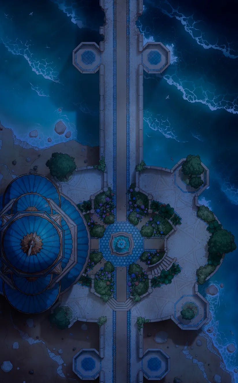 Djinn Gardens map, No Gate Night variant thumbnail
