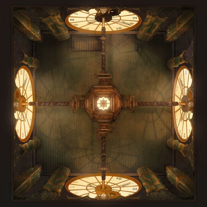Arcane Clocktower map, Non Magical Clock Room Day variant thumbnail